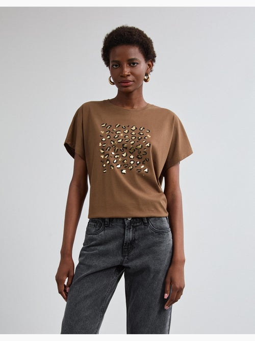 T-shirt con stampa a stagno, mo fashion - Kiabi