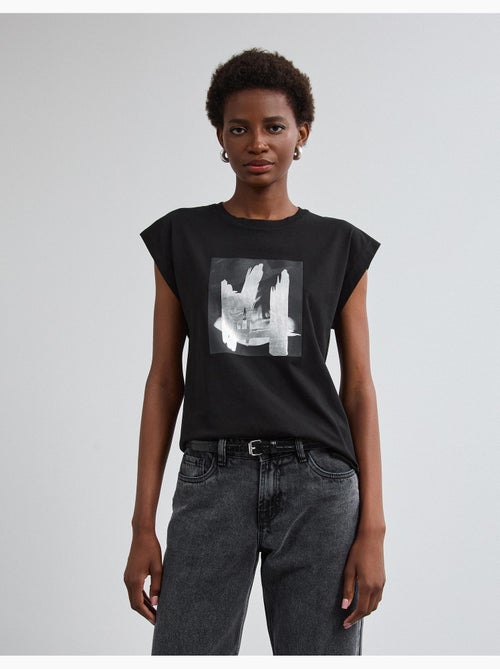 T-shirt con stampa a stagno, mo fashion - Kiabi
