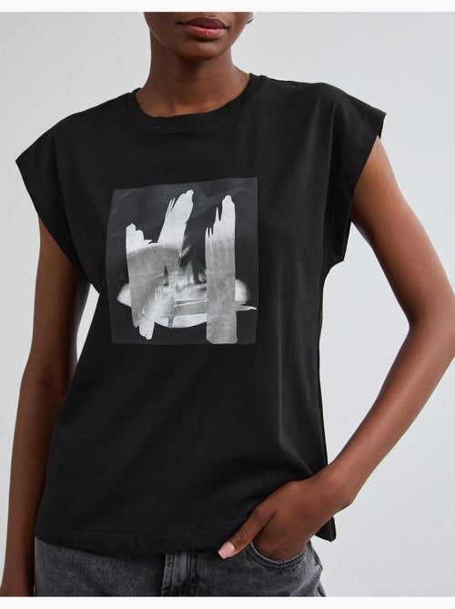 T-shirt con stampa a stagno, mo fashion - Kiabi