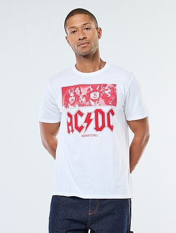 T-shirt con stampa 'AC/DC' a maniche corte