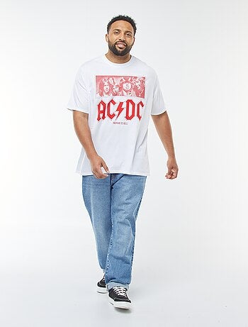 T-shirt con stampa 'AC/DC' a maniche corte