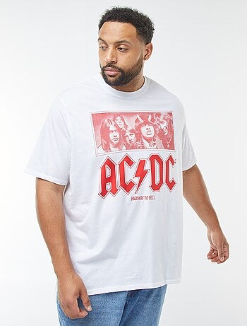 T-shirt con stampa 'AC/DC' a maniche corte