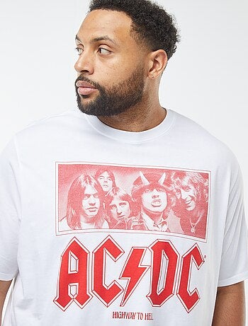T-shirt con stampa 'AC/DC' a maniche corte