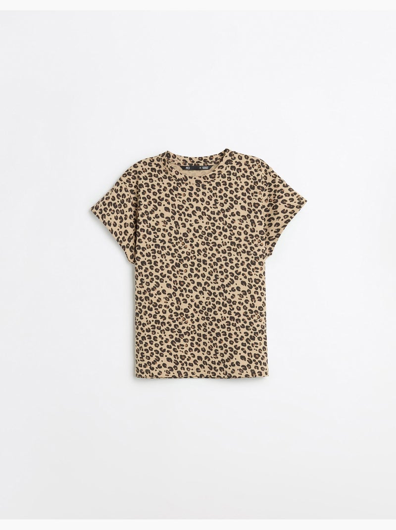 T-shirt con stampa animale, MO Fashion Beige - Kiabi