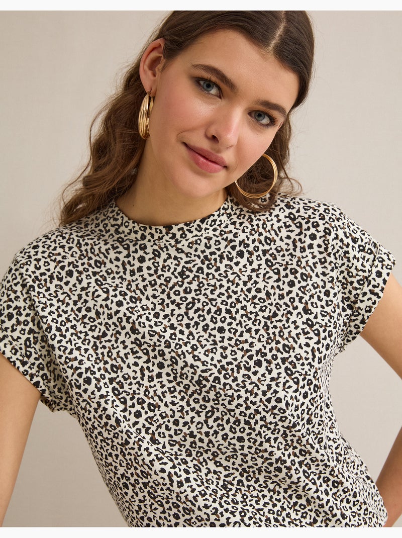 T-shirt con stampa animale, MO Fashion Nero - Kiabi