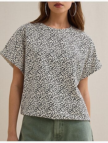T-shirt con stampa animale, MO Fashion