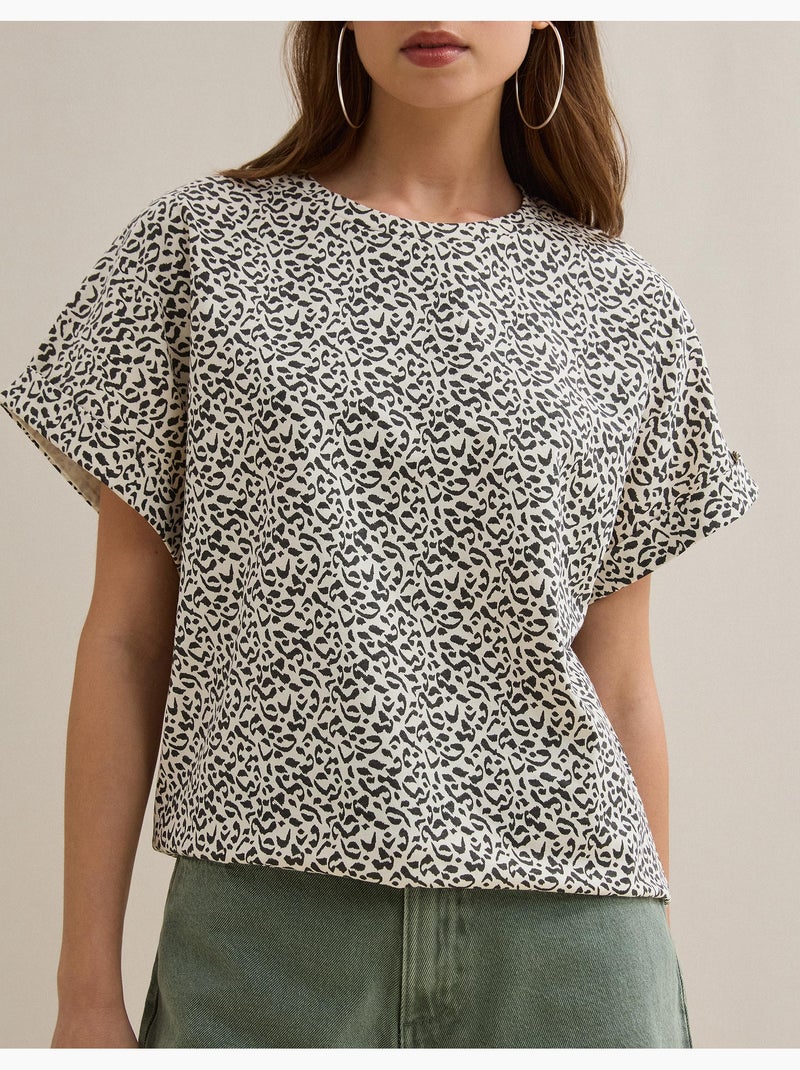 T-shirt con stampa animale, MO Fashion Nero - Kiabi