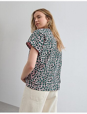 T-shirt con stampa animale, MO Fashion