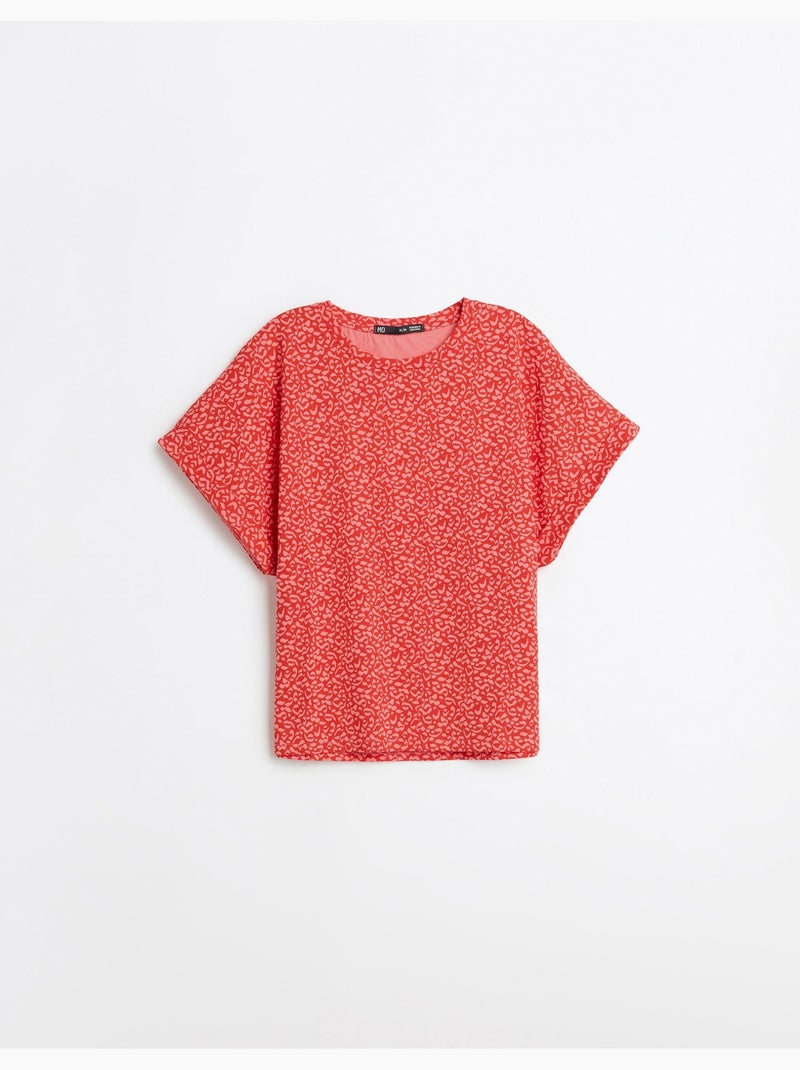 T-shirt con stampa animale, MO Fashion Rosso - Kiabi