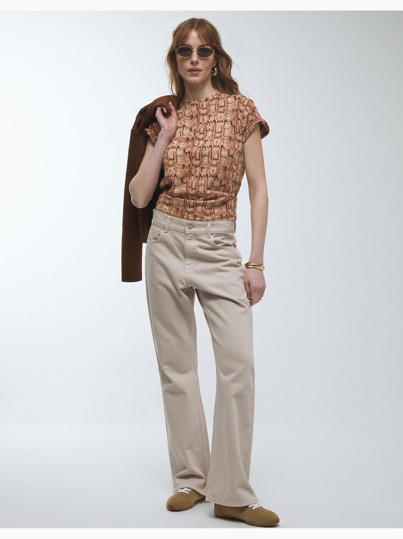 T-shirt con stampa animale, MO Fashion Viola - Kiabi