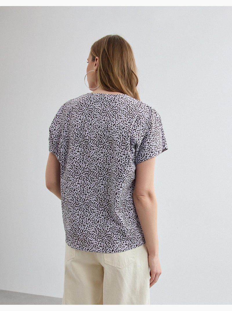 T-shirt con stampa animale, MO Fashion Viola - Kiabi