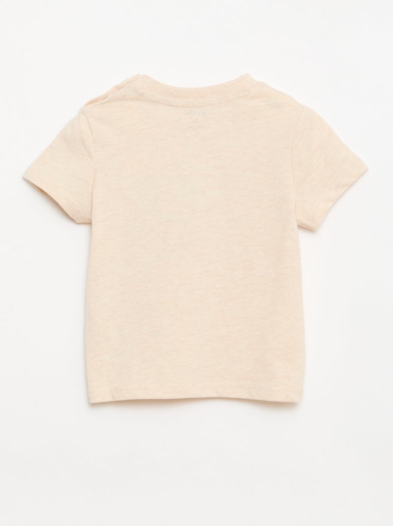 T-shirt con stampa animata Beige - Kiabi