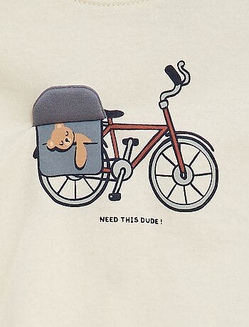 T-shirt con stampa animata