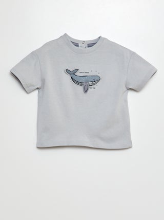 T-shirt con stampa animata