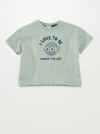 T-shirt con stampa animata