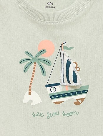 T-shirt con stampa animata