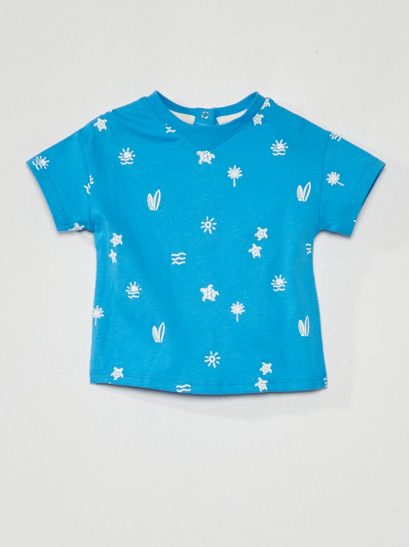 T-shirt con stampa BLU - Kiabi