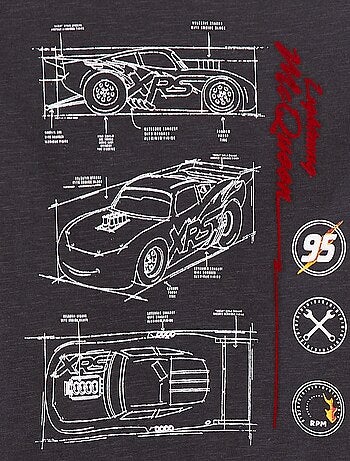 T-shirt con stampa 'Cars' loose fit