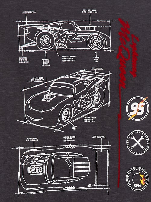 T-shirt con stampa 'Cars' loose fit - Kiabi