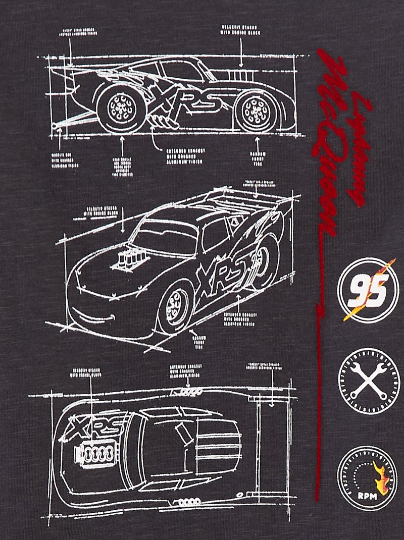 T-shirt con stampa 'Cars' loose fit Grigio - Kiabi