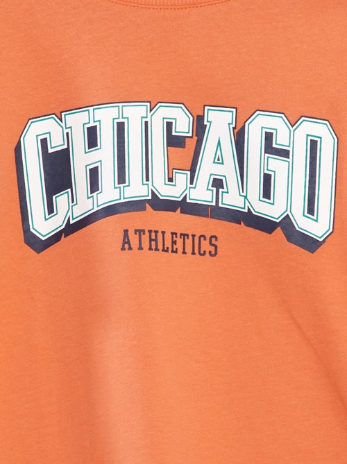 T-shirt con stampa 'Chicago' taglio loose fit - Kiabi