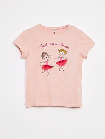 T-shirt con stampa decorata