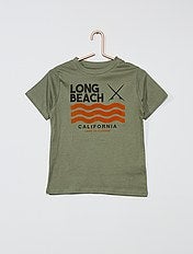 t shirt bambino tinta unita verde