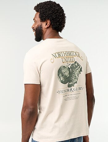 T-shirt con stampa fantasia a maniche corte