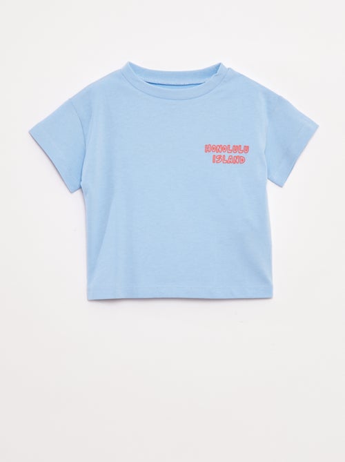 T-shirt con stampa fantasia a maniche corte - Kiabi
