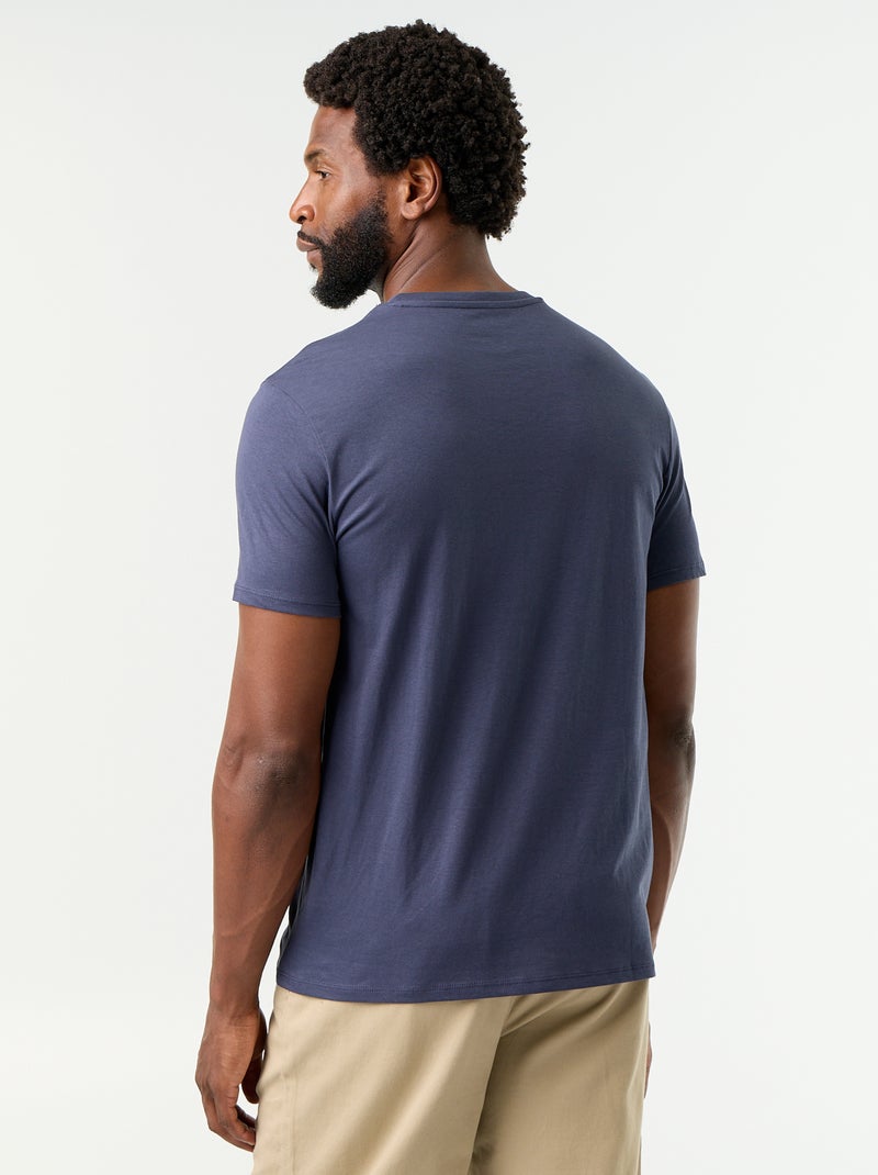 T-shirt con stampa fantasia a maniche corte Blu - Kiabi
