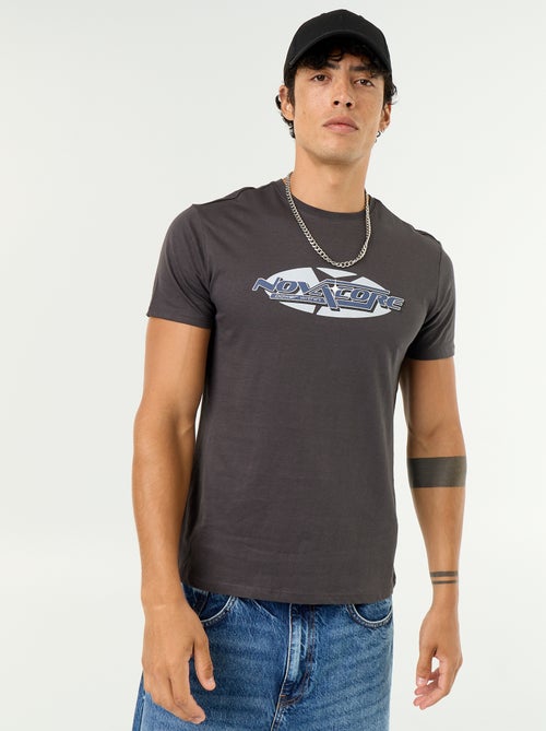 T-shirt con stampa fantasia a maniche corte - Kiabi