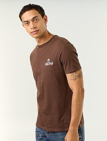 T-shirt con stampa fantasia a maniche corte