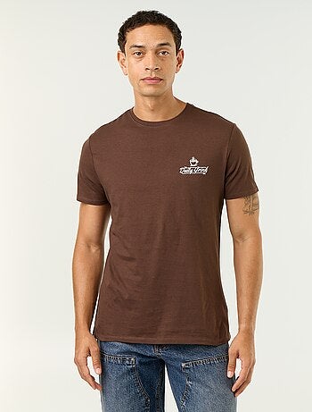 T-shirt con stampa fantasia a maniche corte