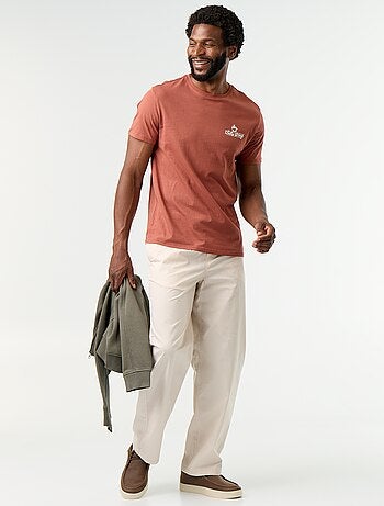 T-shirt con stampa fantasia a maniche corte