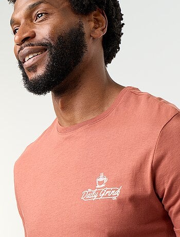 T-shirt con stampa fantasia a maniche corte