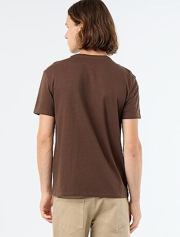 T-shirt con stampa fantasia a maniche corte