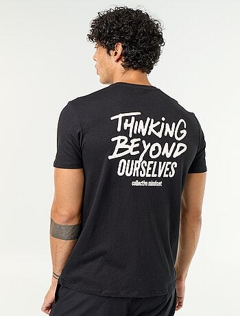 T-shirt con stampa fantasia a maniche corte