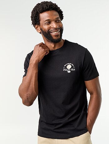 T-shirt con stampa fantasia a maniche corte