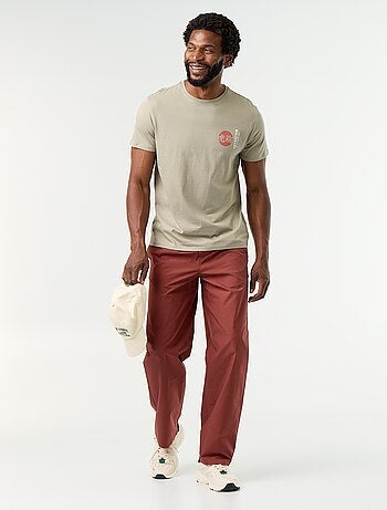 T-shirt con stampa fantasia a maniche corte