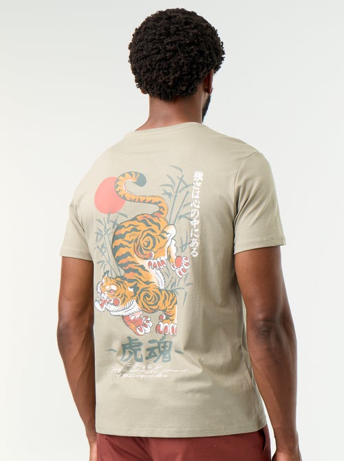T-shirt con stampa fantasia a maniche corte - Kiabi T-shirt con stampa fantasia a maniche corte - Kiabi