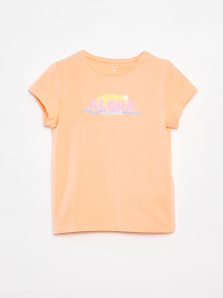 T-shirt con stampa fantasia