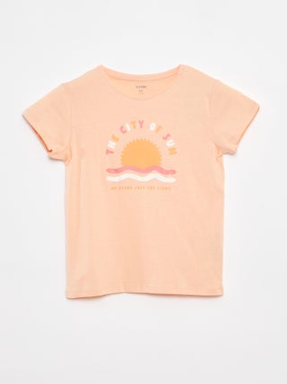 T-shirt con stampa fantasia