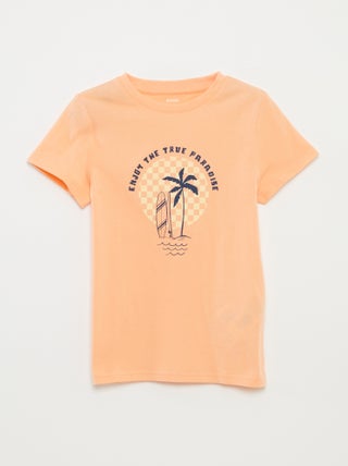 T-shirt con stampa fantasia