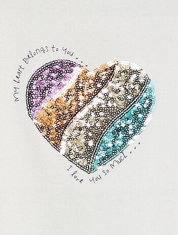 T-shirt con stampa fantasia