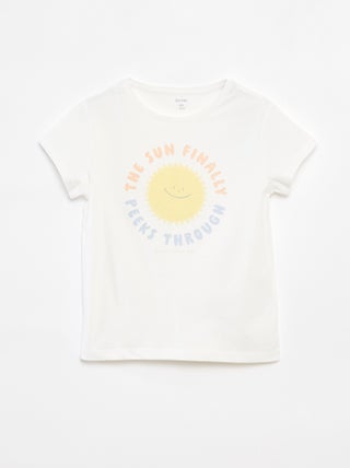 T-shirt con stampa fantasia