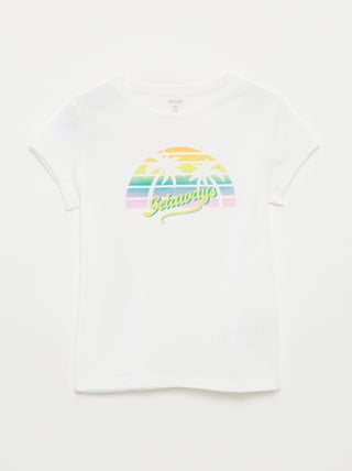 T-shirt con stampa fantasia
