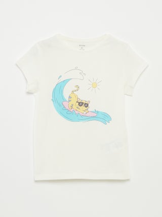 T-shirt con stampa fantasia
