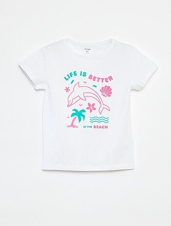 T-shirt con stampa fantasia