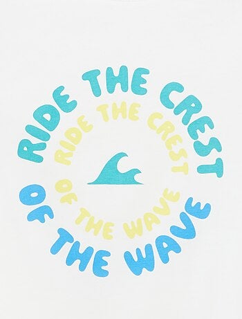 T-shirt con stampa fantasia