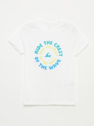 T-shirt con stampa fantasia